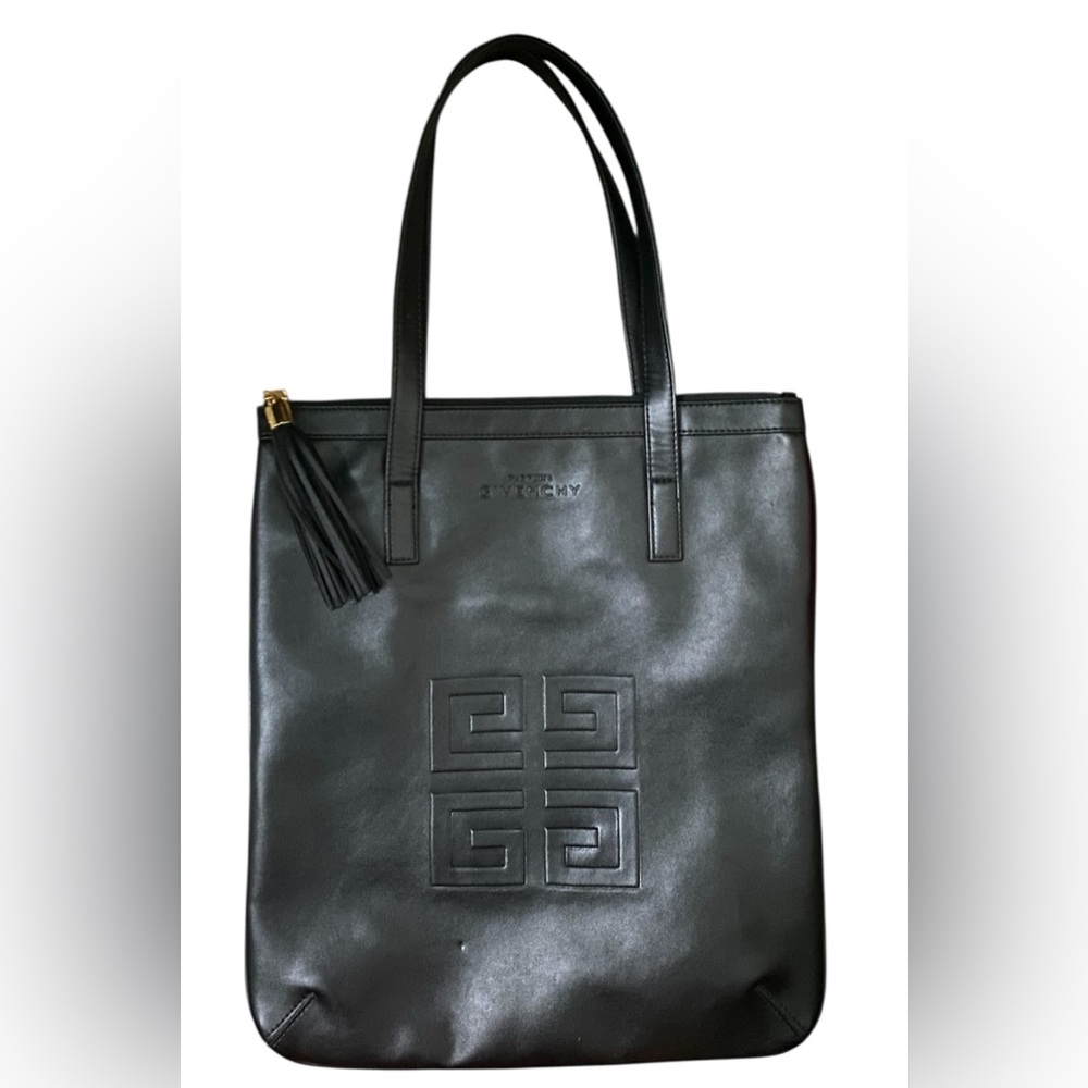 Givenchy Black Leather Tote with Tassel